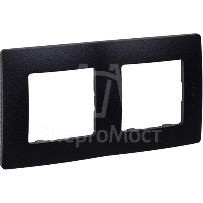 Рамка 2-м Etika антрацит Leg 672582