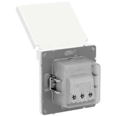 Розетка силовая KANT IP44 2P+E защ. шторки с крышкой бел. магнолия DKC 7000013