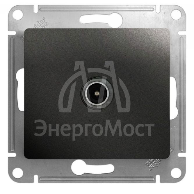 Механизм розетки TV Glossa 1DB оконечной антрацит SchE GSL000791