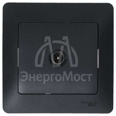Механизм розетки TV Glossa 1DB оконечной антрацит SchE GSL000791