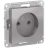 Механизм розетки 1-м СП AtlasDesign 16А без заземл. алюм. SchE ATN000341