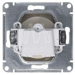 Механизм розетки 1-м СП AtlasDesign 16А без заземл. алюм. SchE ATN000341