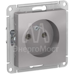 Механизм розетки 1-м СП AtlasDesign 16А без заземл. алюм. SchE ATN000341