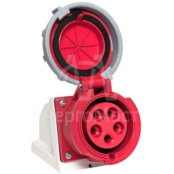 Розетка стационарная наружная 1252 3Р+РЕ+N 32А 380В IP67 PROxima EKF ps-1252-32-380