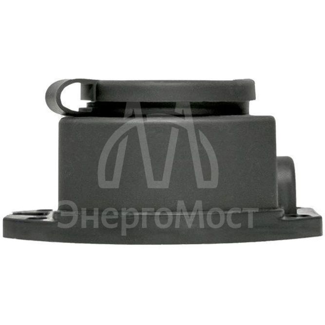 Розетка настенная 16А IP44 230В 2P+PE с защ. крышкой каучук Basic EKF RPS-014-16-230-44