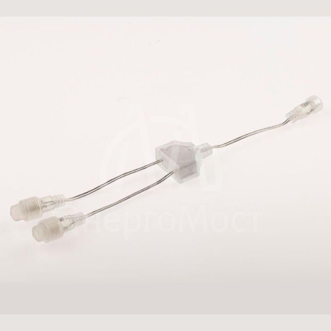 Коннектор У-образный 2 гнезда IP44 24В 30см для низковольтных гирлянд провод ПВХ Эра Б0051902