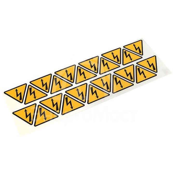 Знак &amp;quot;Молния&amp;quot; 50х50х50мм EKF an-1-03