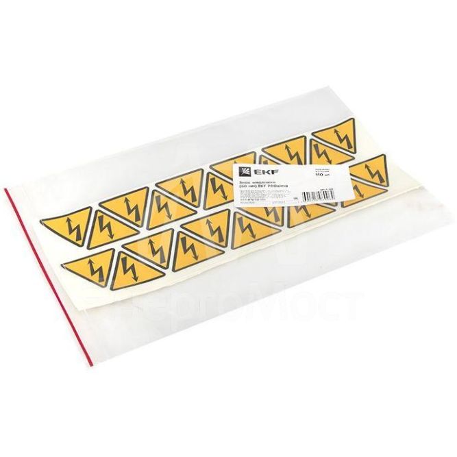 Знак &amp;quot;Молния&amp;quot; 50х50х50мм EKF an-1-03