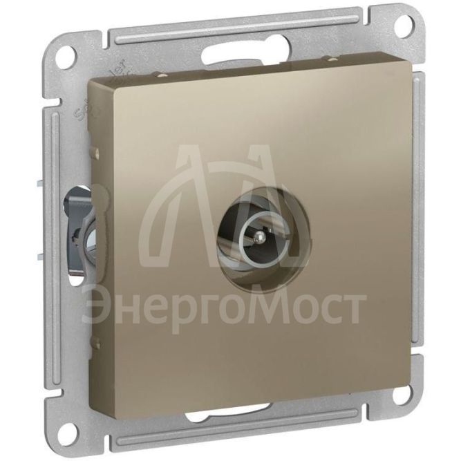 Розетка телевизионная TV AtlasDesign коннектор механизм шампань SE ATN000593