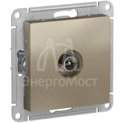 Розетка телевизионная TV AtlasDesign коннектор механизм шампань SE ATN000593