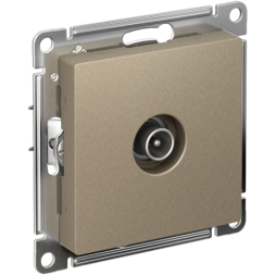 Розетка телевизионная TV AtlasDesign коннектор механизм шампань SE ATN000593