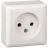 Розетка 1-м ОП Хит 10А IP20 без заземл. бел. SchE RA10-131-B