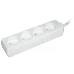 Удлинитель 4х5м без заземл. 10А IP20 У4 ПВС 2х0.75 IEK WYP10-06-04-05-N