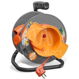 Удлинитель на катушке 1х30м с заземл. 16А IP54 У10-027 термо ПВС 3х1 розетки с защ. крышкой UNIVersal 1677