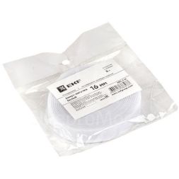 Хомут-липучка 16мм бел. (5м/ролл) PROxima EKF hlft-1-w