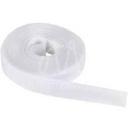 Хомут-липучка 16мм бел. (5м/ролл) PROxima EKF hlft-1-w