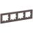 Рамка 4-м BRITE РУ-4-2-БрТБ стекло темн. бронза IEK BR-M42-G-K45