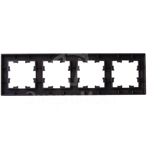 Рамка 4-м BRITE РУ-4-2-БрТБ стекло темн. бронза IEK BR-M42-G-K45