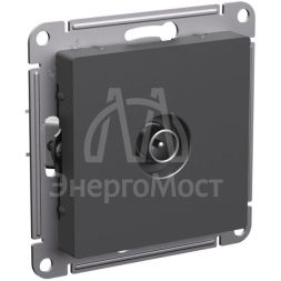 Розетка телевизионная TV оконечная AtlasDesign1DB механизм базальт SE ATN001491