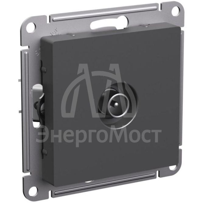 Розетка телевизионная TV оконечная AtlasDesign1DB механизм базальт SE ATN001491