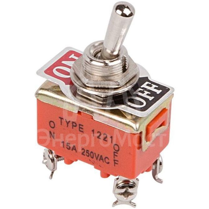 Тумблер 250В 15А (4c) ON-OFF 2п (KN-201) Rexant 36-4130