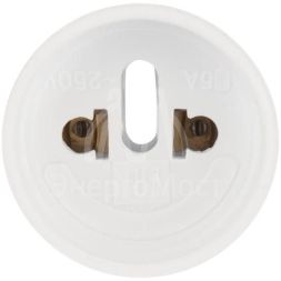 Переходник сетевой &amp;quot;стакан&amp;quot; с бортами 220В 6А Rexant 11-1021