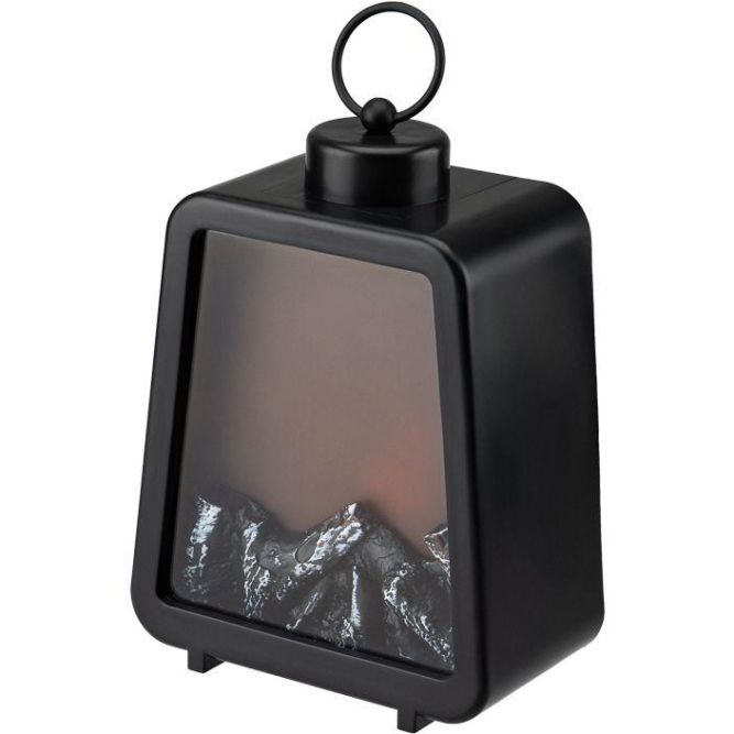 Камин светодиодный Лофт с эффектом живого огня 17х10х24.5см с USB черн. Neon-Night 511-084