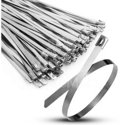 Хомут кабельный 4.6х150 сталь ANSI 304 TOKOV ELECTRIC TKE-HM304-4.6-150-N/100