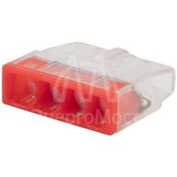 Экспресс-клемма строительно-монтажная СМК 2273-244 4-проводная 0.5-2.5кв.мм с пастой (блист.5шт) Rexant 07-3218-5