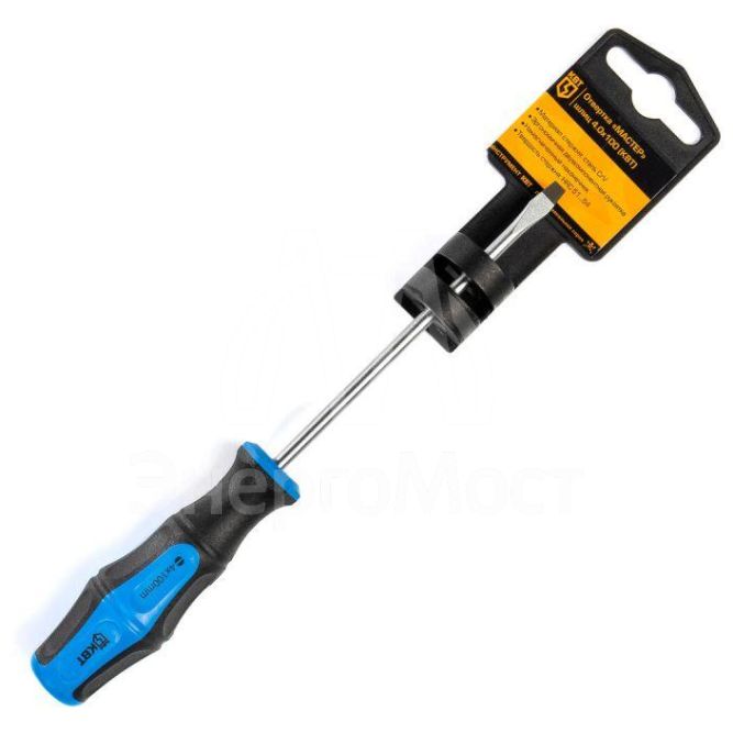 Отвертка &amp;quot;Мастер&amp;quot; шлиц 4.0х100 КВТ 77397