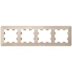 Рамка 4-м AtlasDesign Air песочн./дым. бел. SE ATN221204