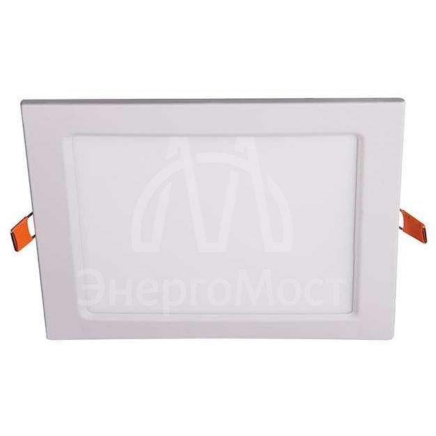 Светильник светодиодный ультратонкий встраив. PPL-S 12Вт 6500К IP40 WH 170мм квадрат Jazzway 5008366A
