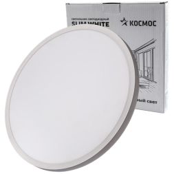 Светильник светодиодный SLIM WHITE 48Вт 4500К IP40 3480лм 230В 500х25мм КОСМОС KSlim48w_W4500K