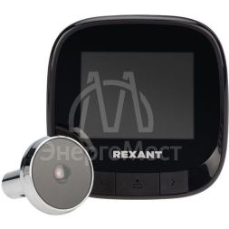 Видеоглазок дверной DV-111 с цветным LCD-дисплеем 2.4дюйм и функцией записи фото Rexant 45-1111