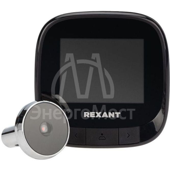 Видеоглазок дверной DV-111 с цветным LCD-дисплеем 2.4дюйм и функцией записи фото Rexant 45-1111