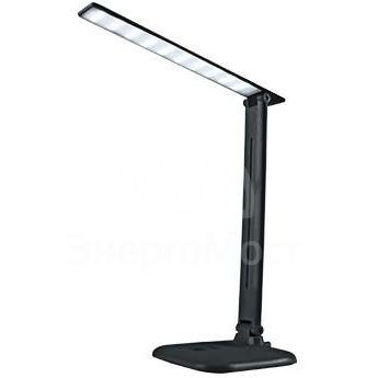 Светильник настольный светодиодный ССО 02Ч 10Вт 4000К 625лм сенсор-диммер адаптер черн. IN HOME 4690612013480