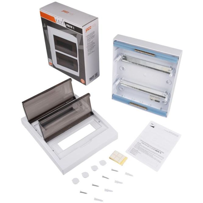 Бокс модульный накладной PDB/W 1024 WH (ЩРН-П-24) IP41 пластик. Pro JazzWay 5071698