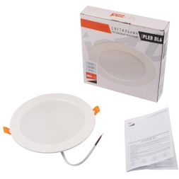 Светильник светодиодный встраиваемый PLED DL6 15Вт 4000К WH Downlight IP40 Jazzway 5036345