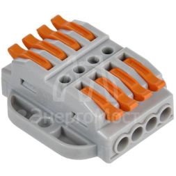 Клемма строительно-монтажная СМК 222-4144P (уп.4шт) IEK UKZ20-4144P-004