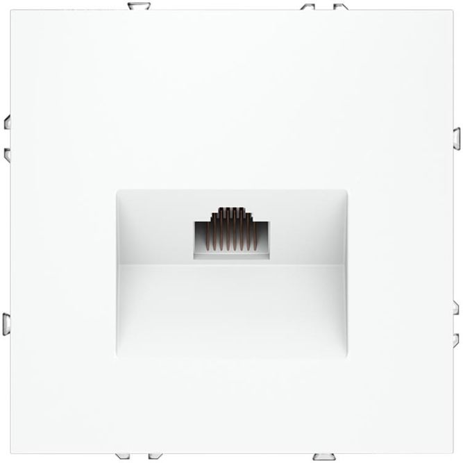 Розетка компьютерная 1-м СП S70 RJ45 кат.6 механизм бел. матов. Voltum VLS060102