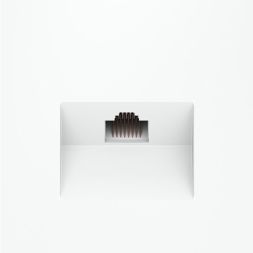 Розетка компьютерная 1-м СП S70 RJ45 кат.6 механизм бел. матов. Voltum VLS060102