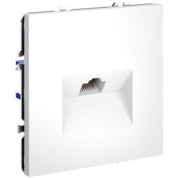 Розетка компьютерная 1-м СП S70 RJ45 кат.6 механизм бел. матов. Voltum VLS060102