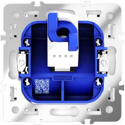 Розетка компьютерная 1-м СП S70 RJ45 кат.6 механизм бел. матов. Voltum VLS060102