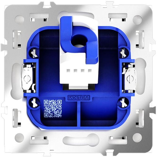 Розетка компьютерная 1-м СП S70 RJ45 кат.6 механизм бел. матов. Voltum VLS060102