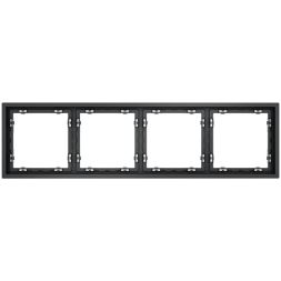 Рамка 4-м S70 пластик. графит Voltum VLS100407