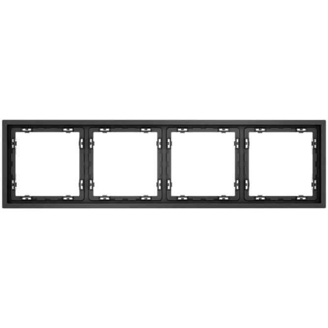 Рамка 4-м S70 пластик. графит Voltum VLS100407