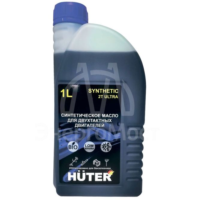Масло 2Т ULTRA синтетическое для двухтактных двигателей, для техники Huter, 1л