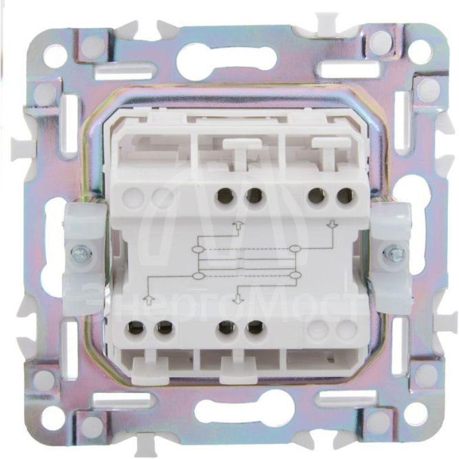 Выключатель перекрестный 1-кл. SKANDY 10А SK-V03W арктич. бел. IEK SK-V13-0-10-K01