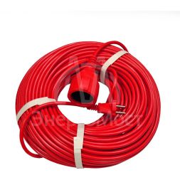 Удлинитель-шнур 1х50м без заземл. 10А IP20 2.2кВт ПВС 2х1 DOMTOK 2505