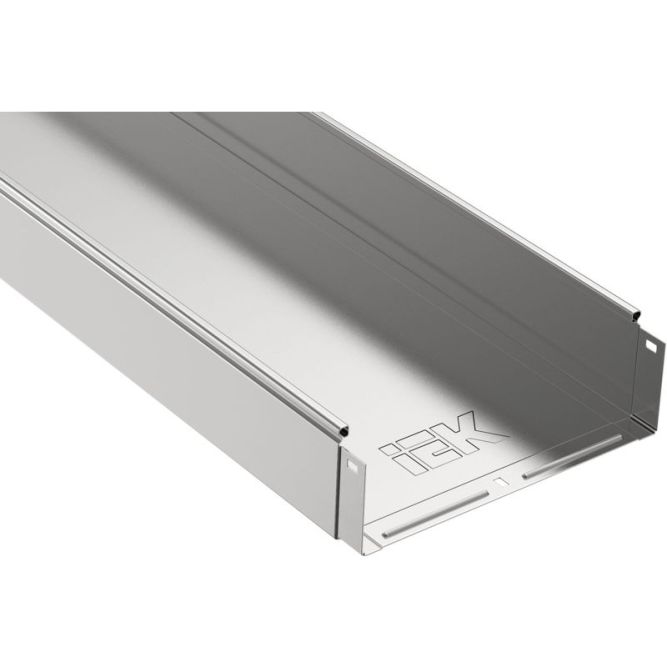 Лоток листовой неперфорир. 400х100 L3000 сталь 1.2мм IEK CLN10-100-400-3